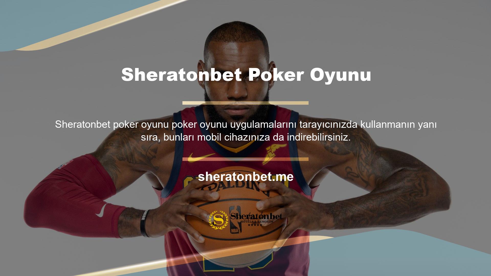 Ayrıca devam eden oyunları görüntülemek için poker menüsünün altında verilen bağlantılara erişebilirsiniz