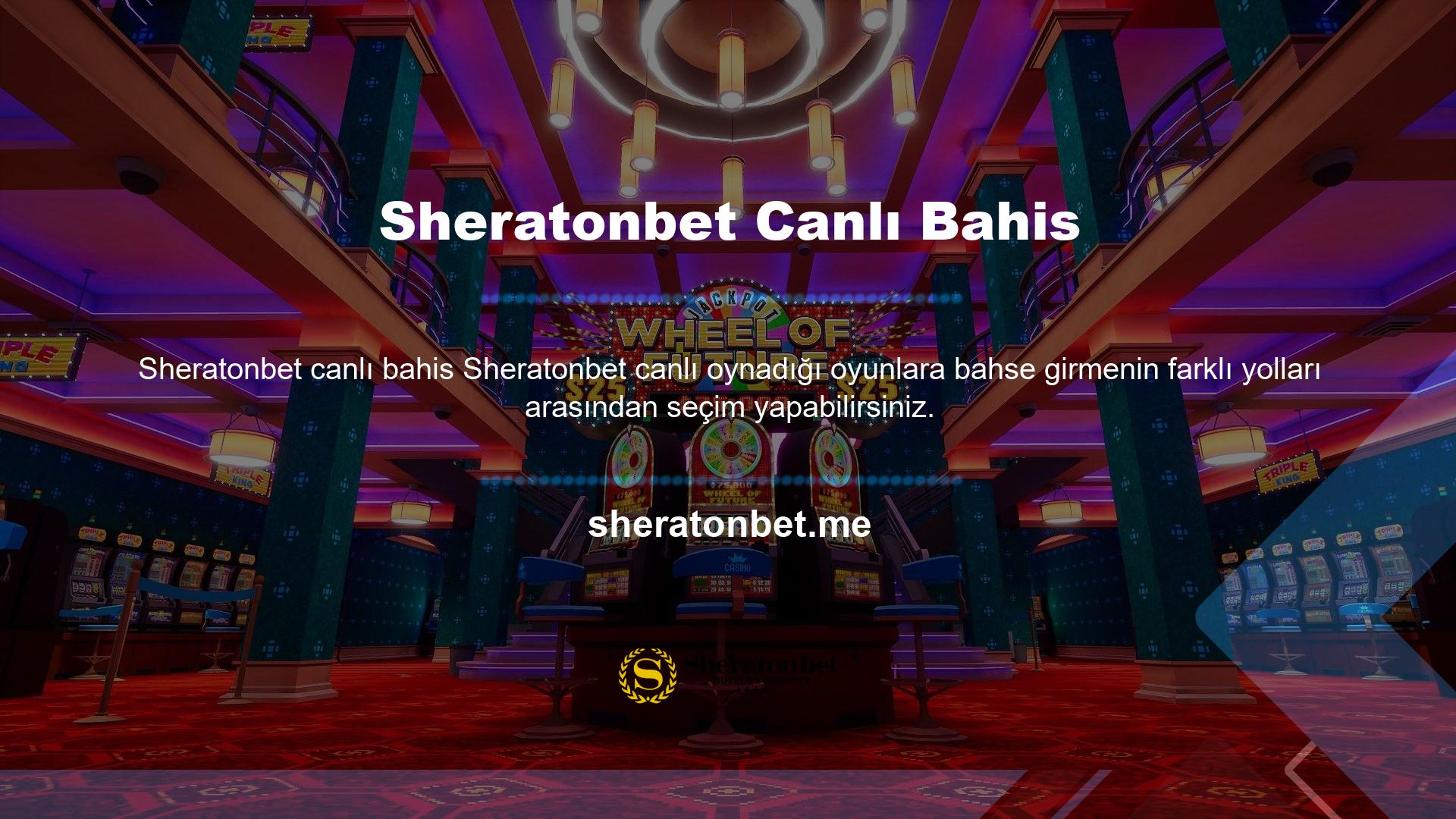 Canlı casino oyunlarında Sheratonbet gibi donma durumlarının sonucu belirsizdir